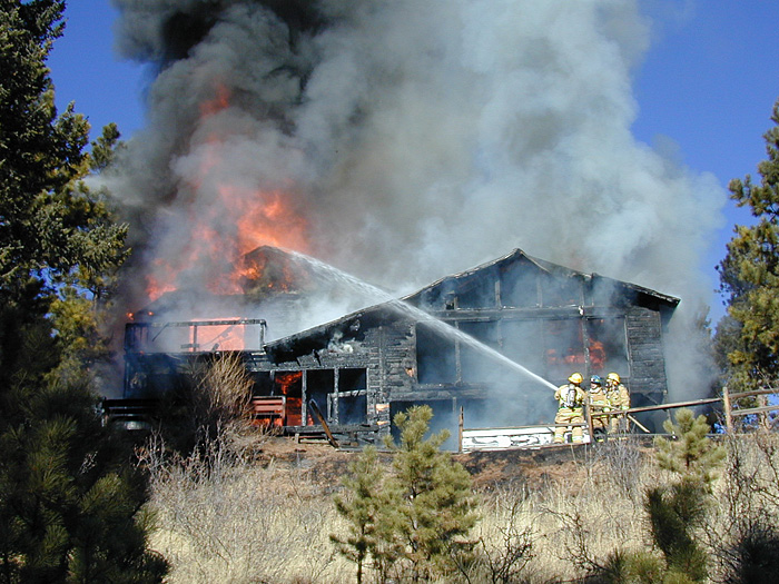 fire, Colorado, structure fire, Kenneth Wyatt, Woodland Park photo